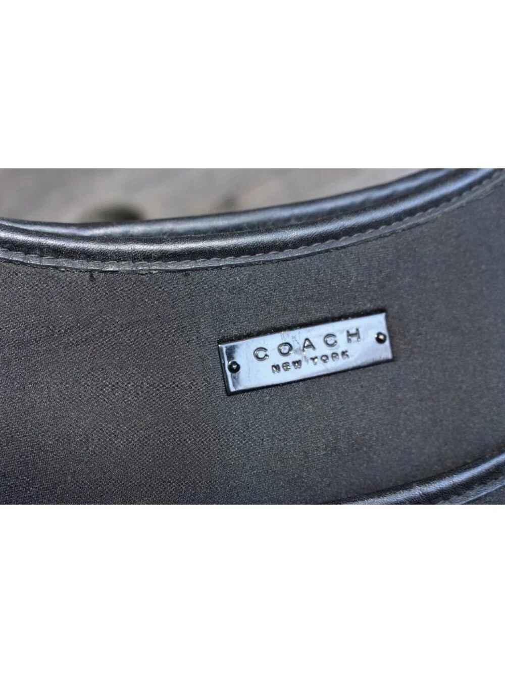 Coach Vintage - Ergo Neo Pocket Zip in Black with Nickel Hardware, Mexico 1998